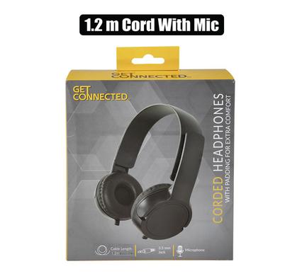 Headphones with mic