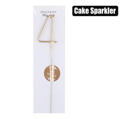 Candle birthday sparkles number-4