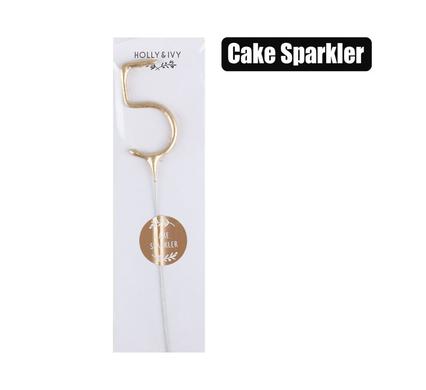 Candle birthday sparkles number-5