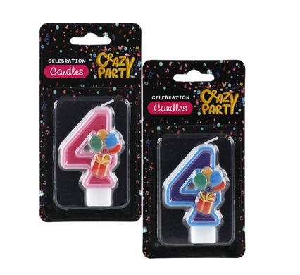 Candle birthday single number-4 kiddies