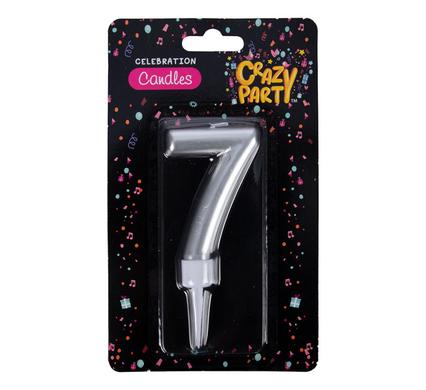 Candle birthday large foil number-7