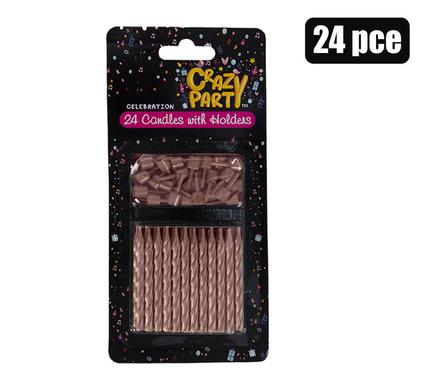 Candle birthday 24 candles+holdrs purple