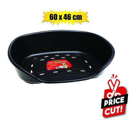 Pet bed plastic medium 61x46x18.5cm