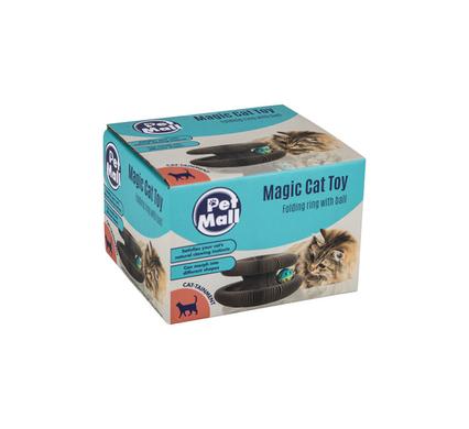 Pet cat toy magic foldable ring