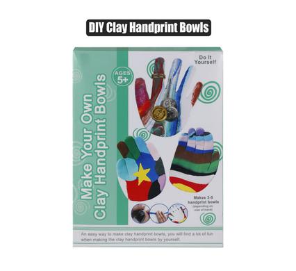 Art+craft diy clay handprint bowls