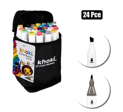 Art+craft dual nib artist markers 24pc