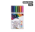 Art+craft glitter outline markers 6pc
