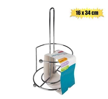 Toilet roll holder chrome 34x16cm