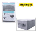 Storage box non-woven pl-lid 19x26x13cm