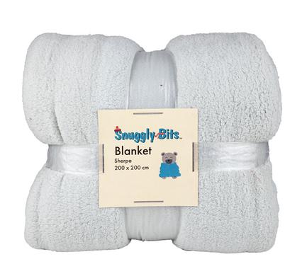 Blanket sherpa 200 x 200cm asstd