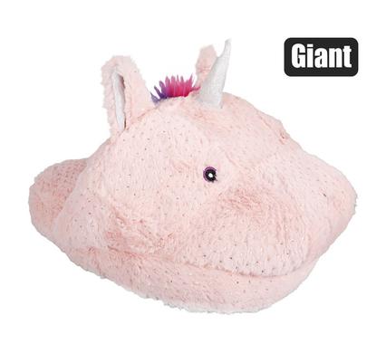 Cushion warmer giant slipper unicorn