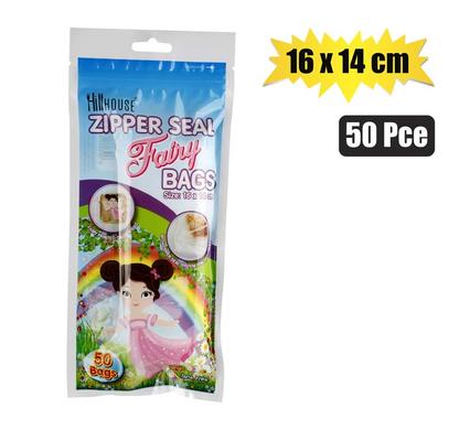 Disposable bag ziper-kids 50pc 16x14cm