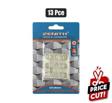 Protection-pads clr adh rnd 13pce zenith