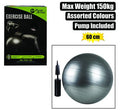 Fitness ball yoga asstd 60cm