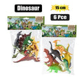Animals dinosaur 6pc asstd 15cm