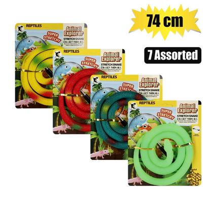 Animals stretch snake rubber 74cm