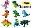 Animals dinosaur cartoon w/squeak 25cm
